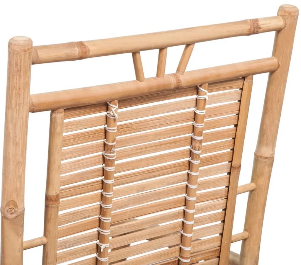 Cadeira de balanço de bambu