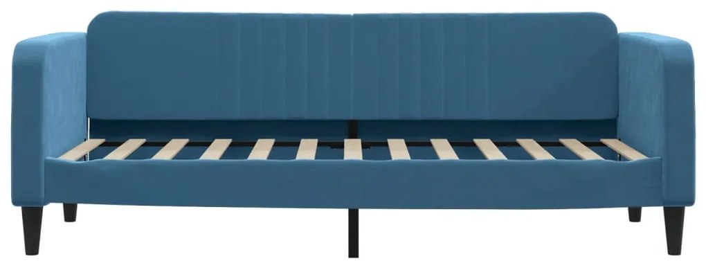 Sofá-cama 80x200 cm veludo azul