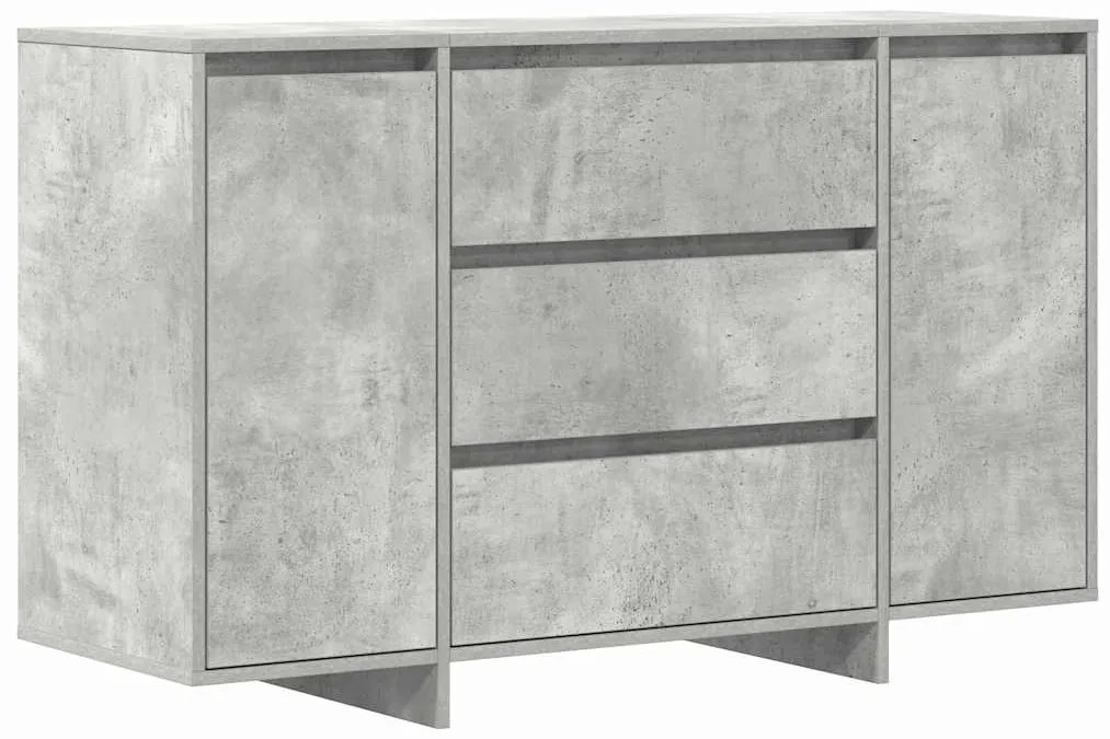 Sideboard Cinzento de Concreto 120x41x75 cm em Madeira Engenheirada