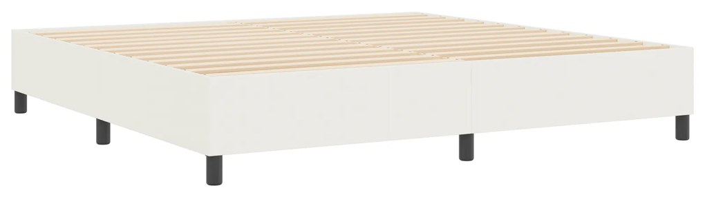 Cama Box de Primavera vidaXL Creme 200x200 cm Tecido de Corduroy