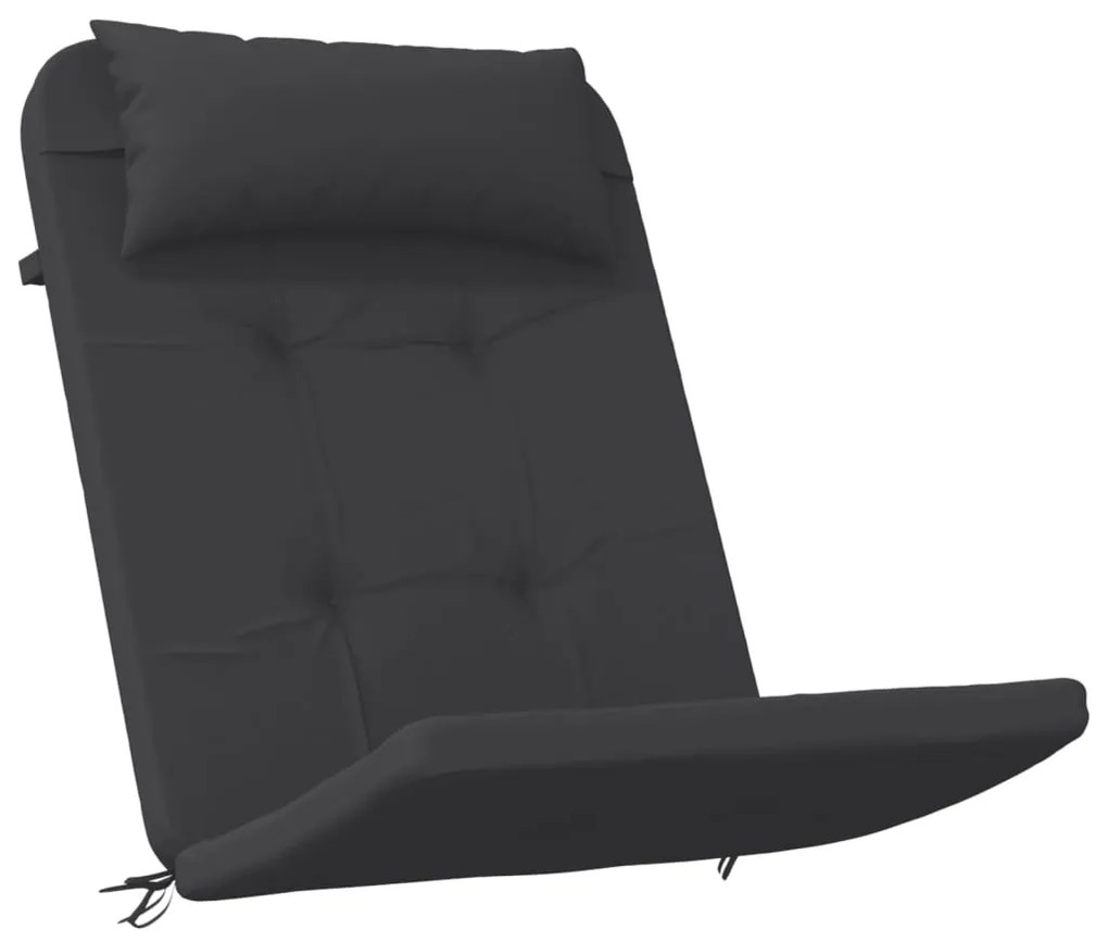Almofadões p/ cadeira adirondack 2 pcs tecido oxford preto