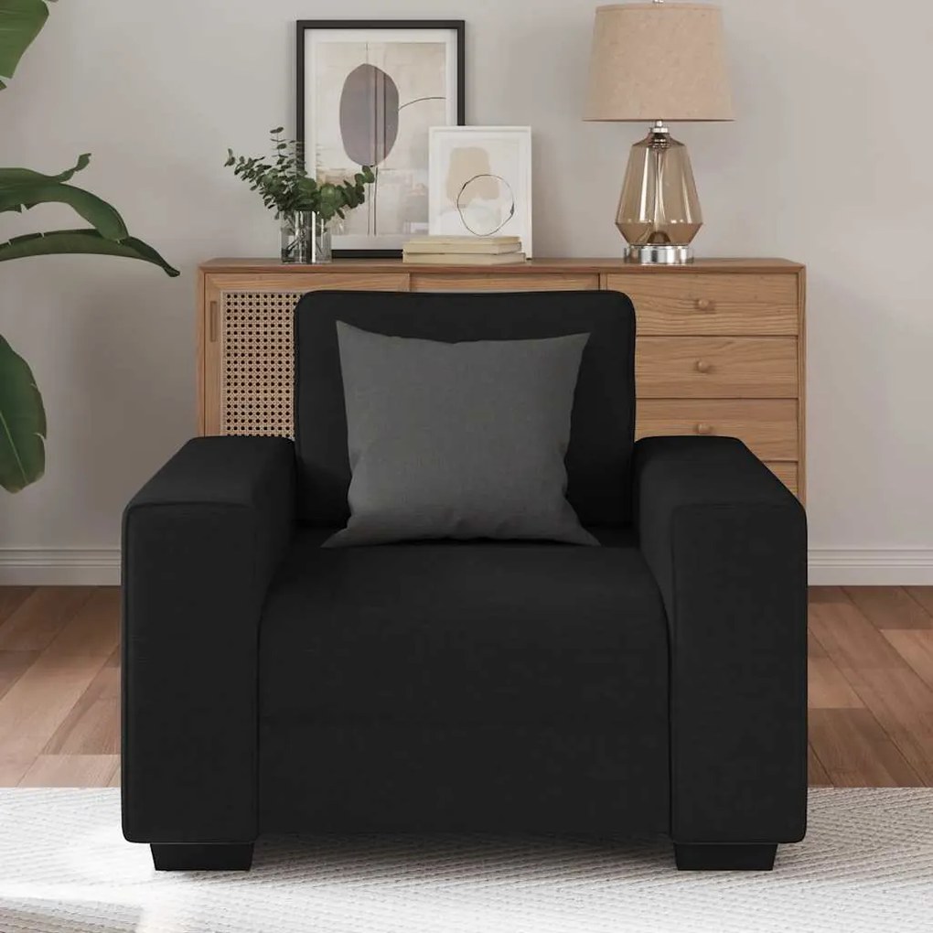 Poltrona 60 cm tecido preto