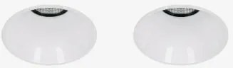 Pack De 2 Downlights Led Embutidos Sem Moldura Trimless Redondos Ø6,8 Cm Em Alumínio Orelva Branco & Branco 3000k & 8 W & 38º - Sklum