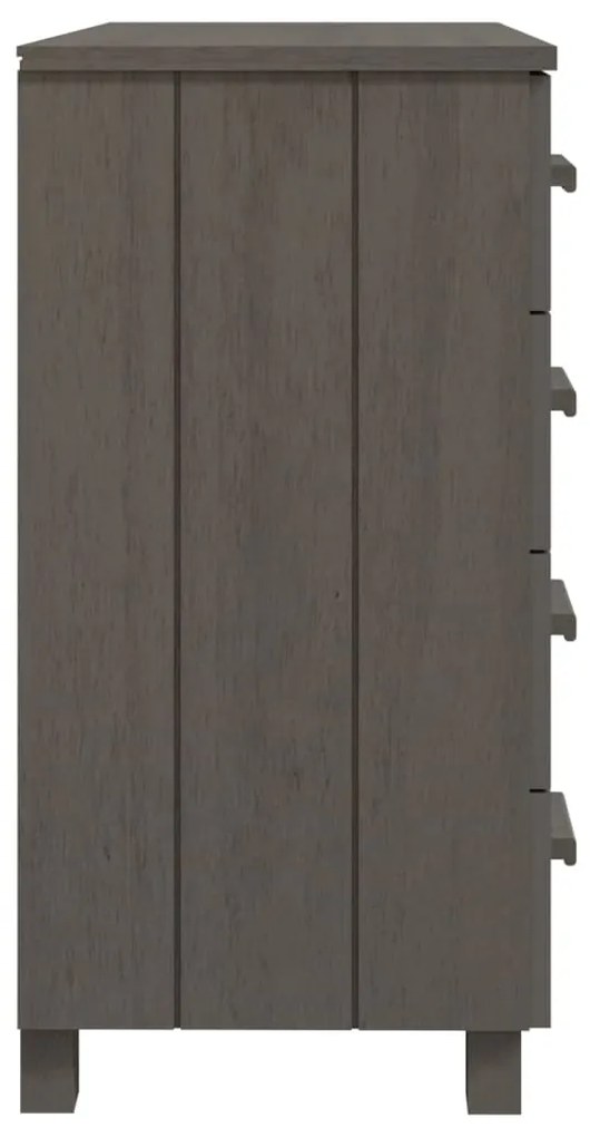 Aparador HAMAR 79x40x80 cm pinho maciço cinza-claro