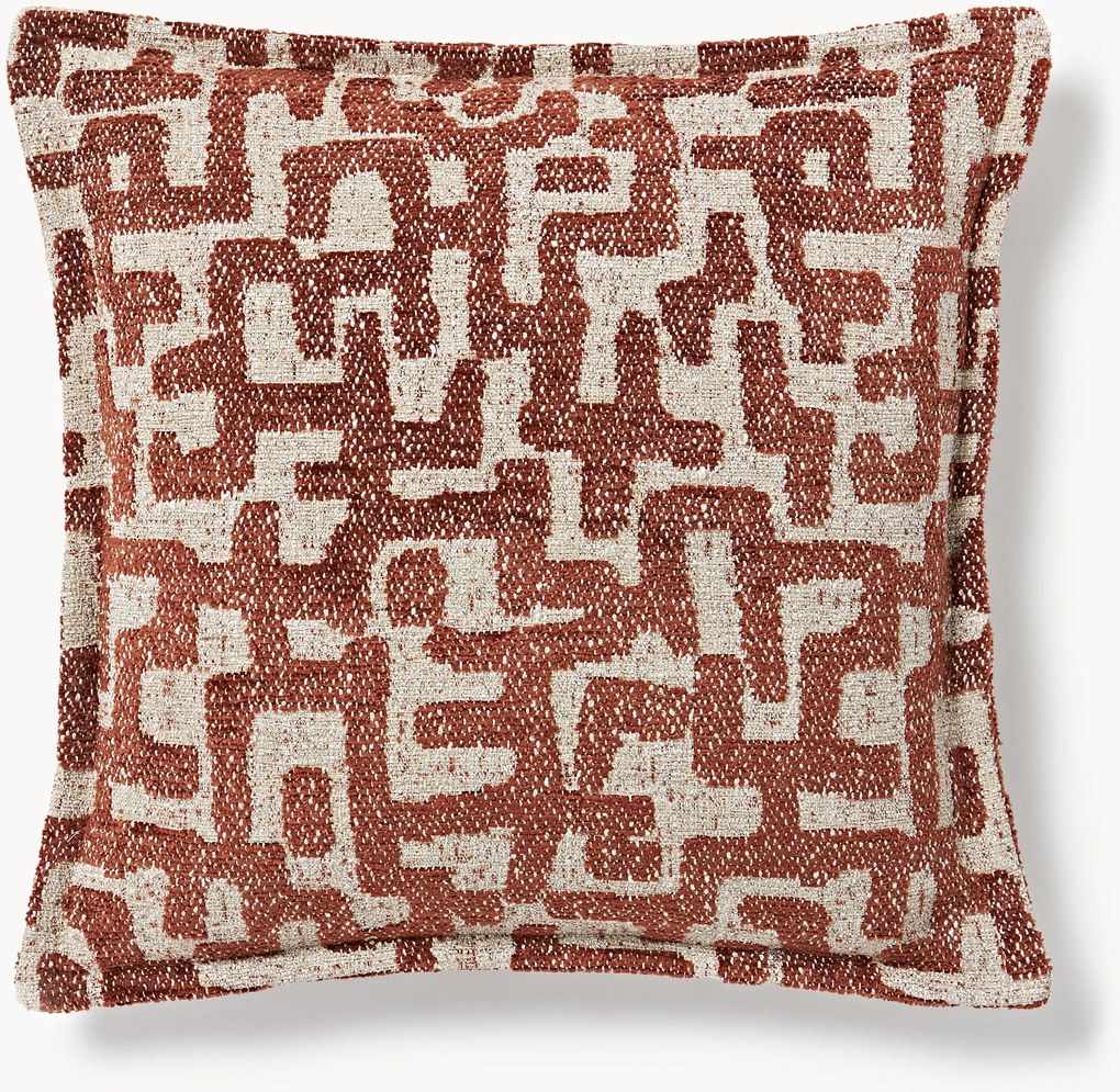 Almofada de viscose com padrão jacquard Contia