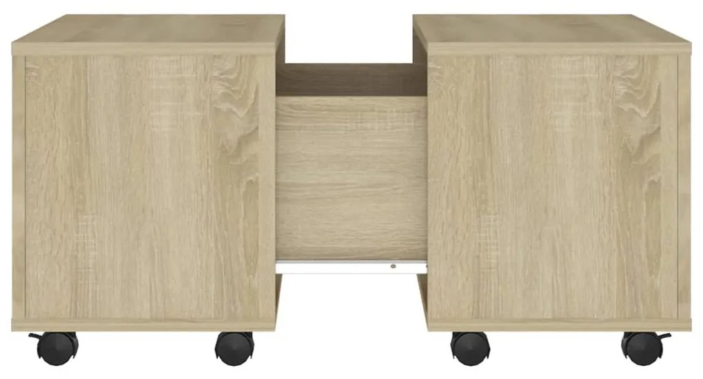 Mesa de centro 60x60x38 cm derivados de madeira carvalho sonoma
