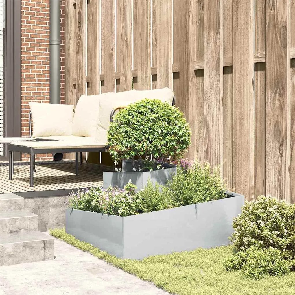 Vaso 80x80x50 cm Aço Galvanizado