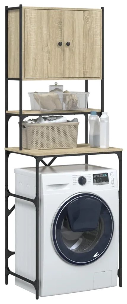 Armário sanita/máquina de lavar 68x48,5x194 cm carvalho sonoma