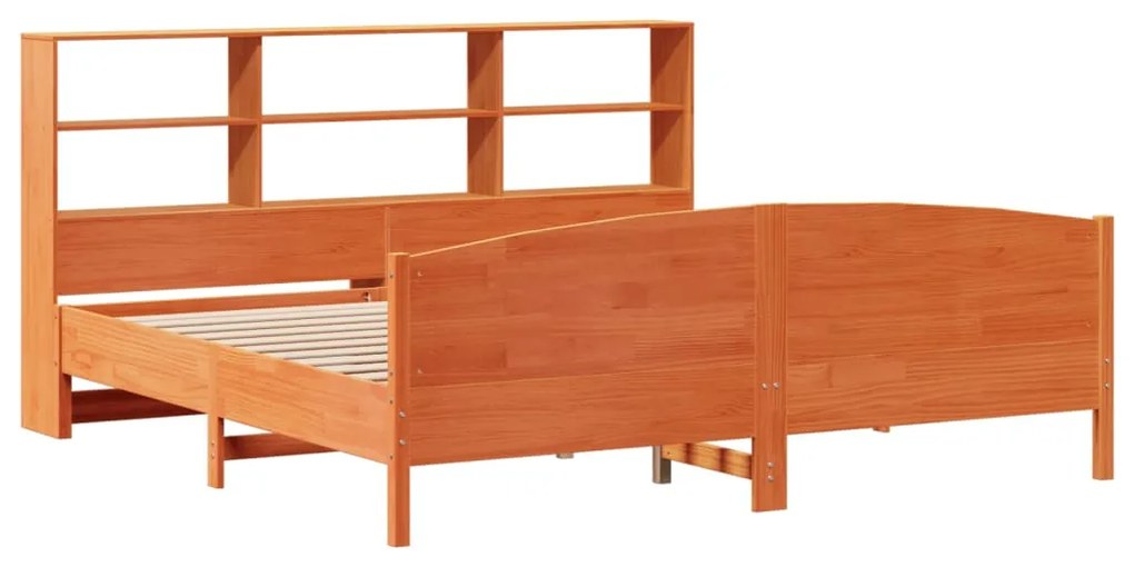 Cama com estante sem colchão 180x200 cm pinho maciço