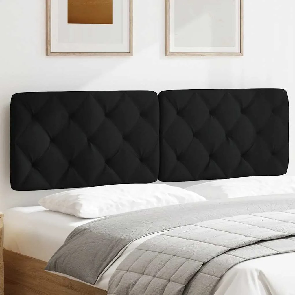 Almofadão de cabeceira 160 cm tecido preto