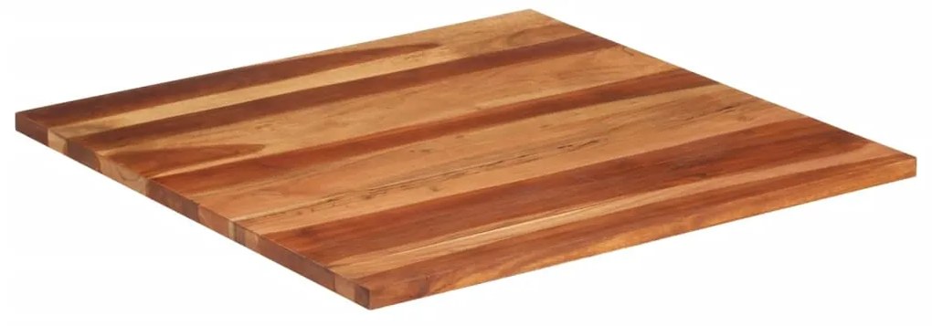 Tampo de mesa madeira de acácia maciça 25-27 mm 80x80 cm