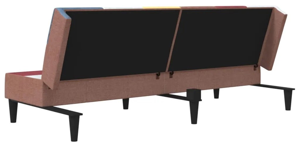 Sofá-cama de 2 lugares tecido