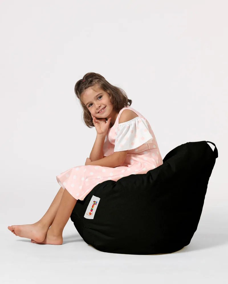 Pufe de Jardim Premium Kids – Preto – 60x60x25 cm | Tribo Home