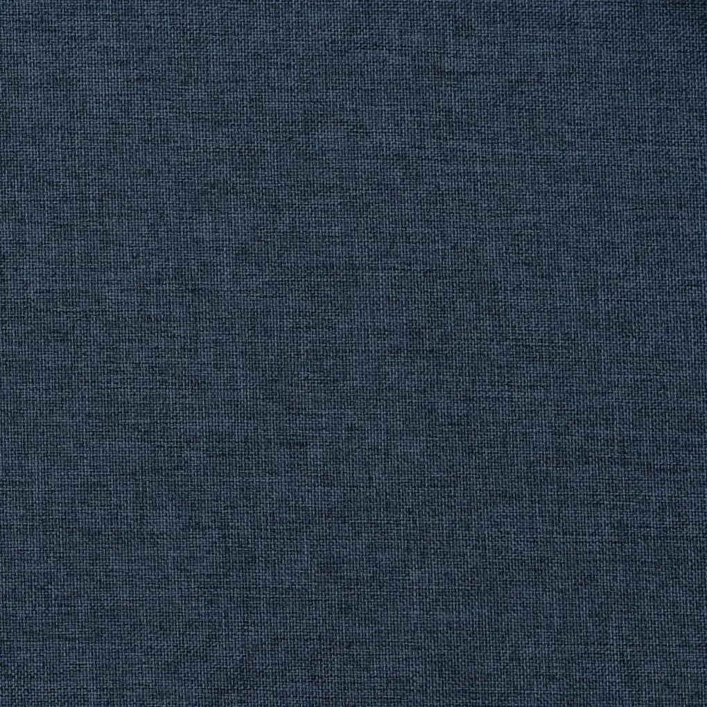 Cortinas opacas aspeto linho com ganchos 290x245 cm azul