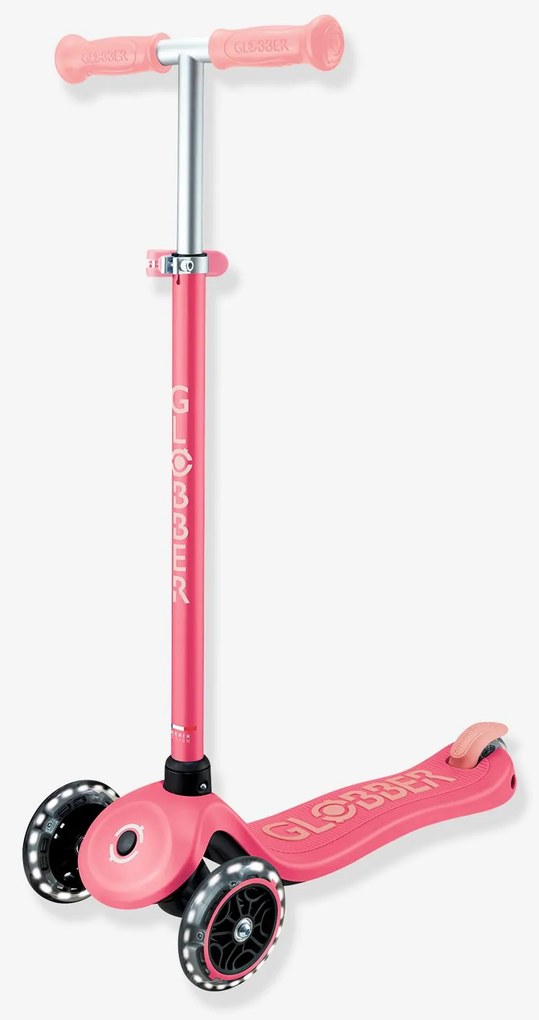 Primo Foldable Lights - Trotinete Dobrável Luminosa de 3 Rodas - Globber coral