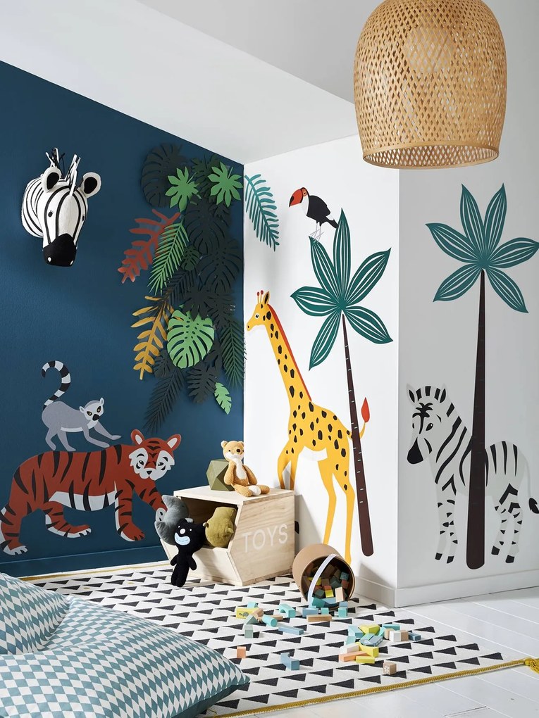 Agora -30%: Autocolantes XL, Green jungle branco claro bicolor/multicolo