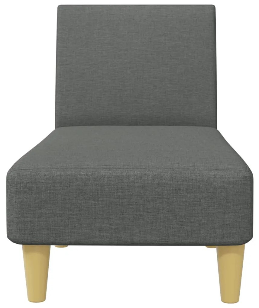 2 pcs conjunto de sofás tecido cinzento-escuro
