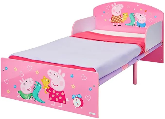 CAMA PEPPA PIG INFANTIL INCLUI COLCHÃO E ALMOFADA 42.50x77x143 cm