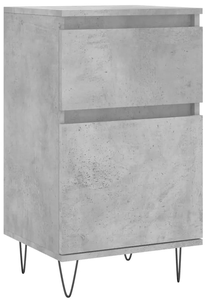 Aparadores 2 pcs 40x35x70 cm derivados de madeira cinza cimento