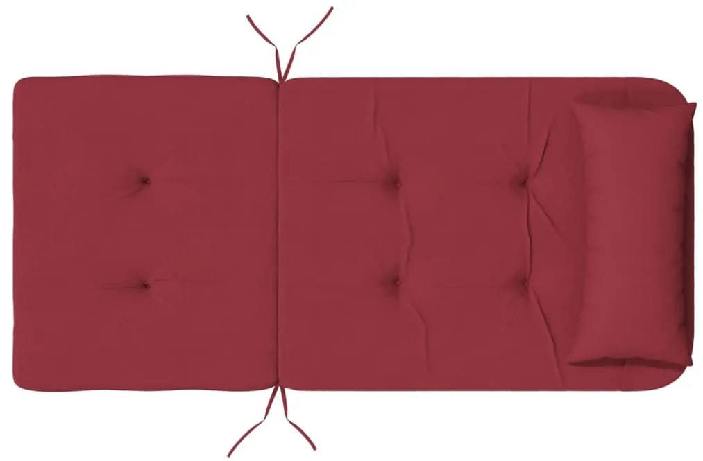 Almofadões cadeira adirondack 2pcs tecido oxford vermelho tinto