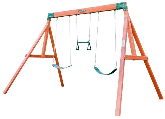 Baloiço infantil para crianças jardim exterior madeira Aviator