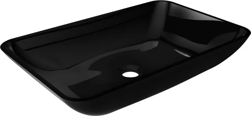 Mexen Megan lavatório de vidro de bancada 56 x 36 cm, preto - 24135670