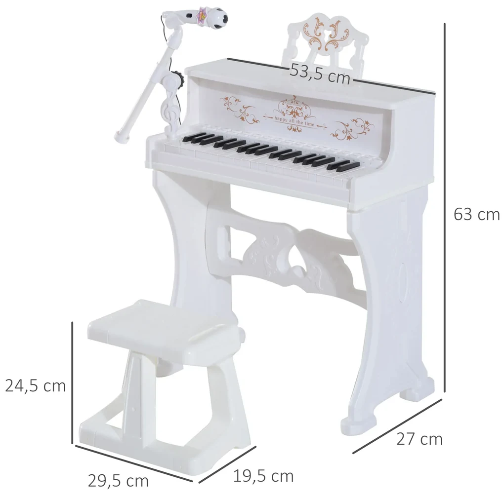 Piano de madeira Elétrico de 18 teclas - Djeco