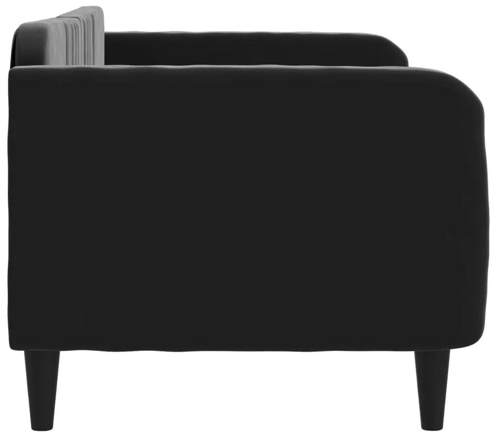 Sofá-cama 80x200 cm veludo preto