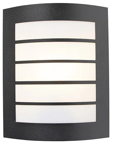 Candeeiro de parede exterior moderno preto IP44 - Miro