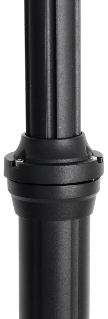 Lanterna de exterior clássica preta 235 cm 2-luzes IP44 - Berta