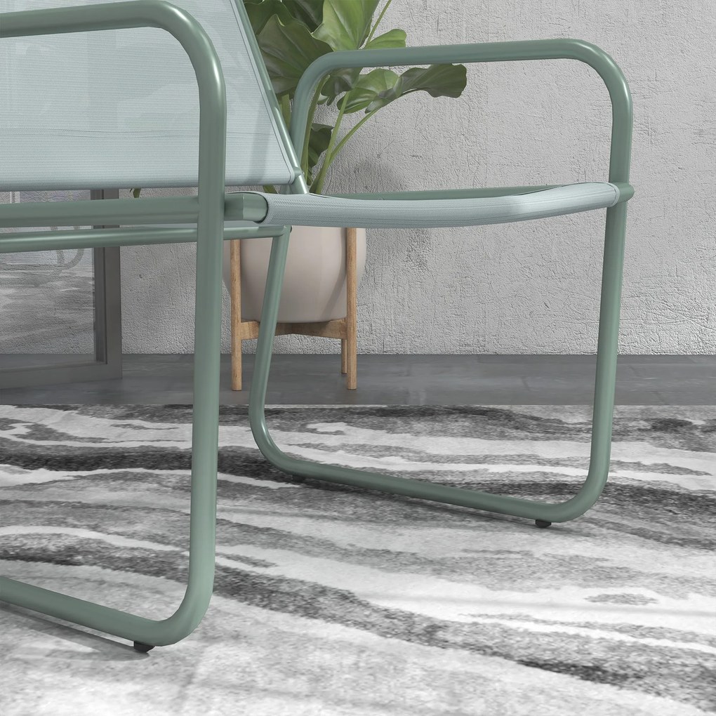 Conjunto de Móveis de Jardim Conjunto de 1 Mesa Redonda e 2 Cadeiras d