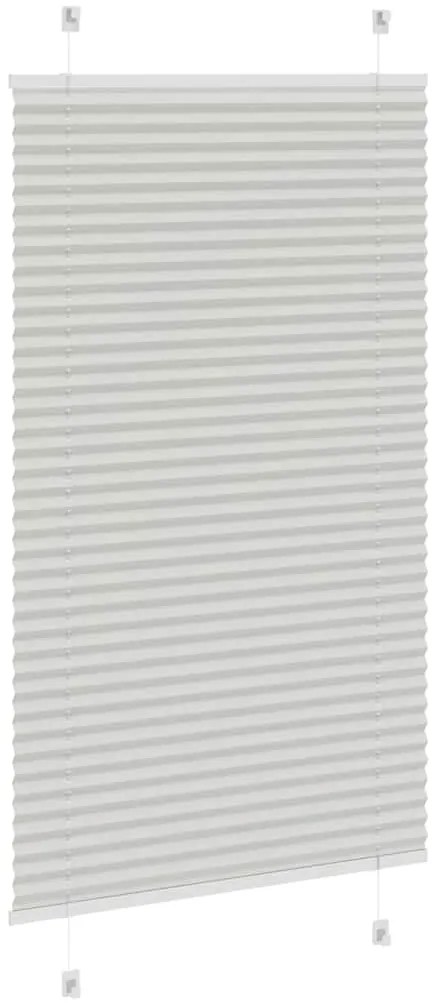 Cinzento Luz Plissada Cega 80x150 cm Largura Tecido 79,4 cm
