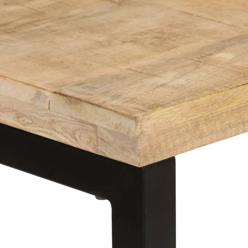 Mesa de jantar 110x50x76 cm madeira de mangueira maciça