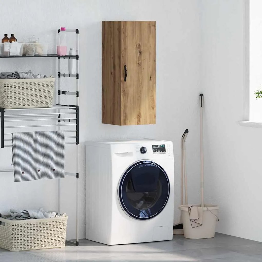 vidaXL Armário de parede Carvalho Artesanal 34,5 x 34 x 90 cm