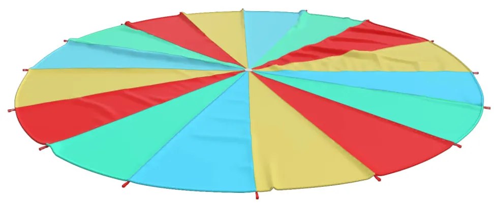 94240 vidaXL Paraquedas de brincar para crianças Ø6 m tecido