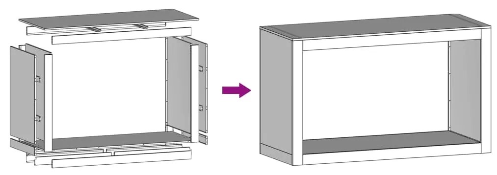 Rack Lenha 100x40x60 cm aço resistente às intempéries