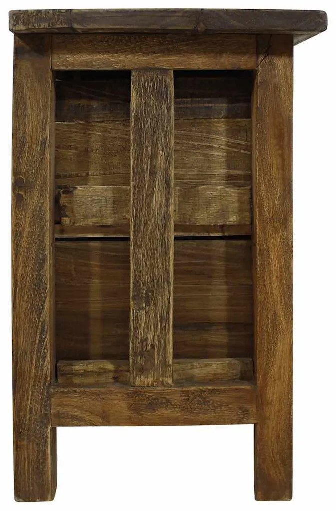 Mesa de cabeceira em madeira de mogno maciça 40x30x51 cm