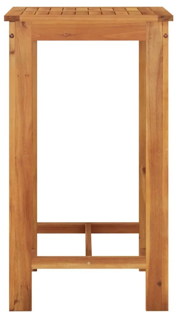 3 pcs conjunto de bar p/ jardim acácia maciça/vime PE cinzento