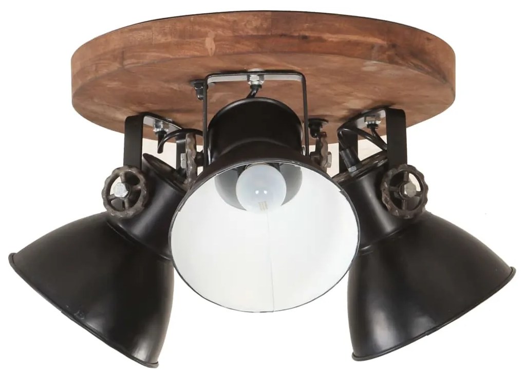 Candeeiro de teto industrial 25 W 42x27 cm E27 preto