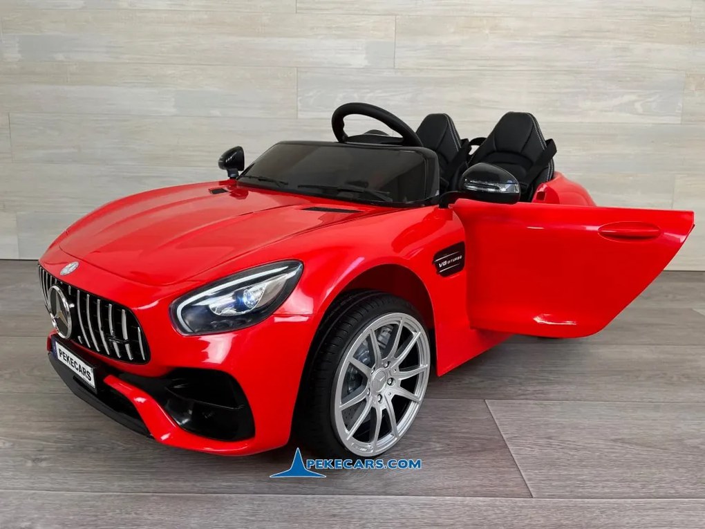Carro eletrico crianças Mercedes AMG GT V8 12V 2 Lugares Vermelho