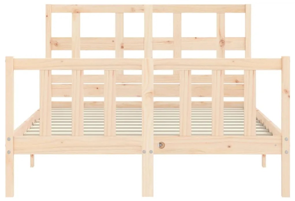 Cama sem colchão 120x200 cm madeira de pinho maciça