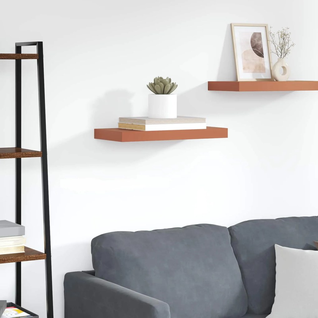 vidaXL Prateleira de Parede Vermelho 60 x 23 x 4 cm Madeira processada