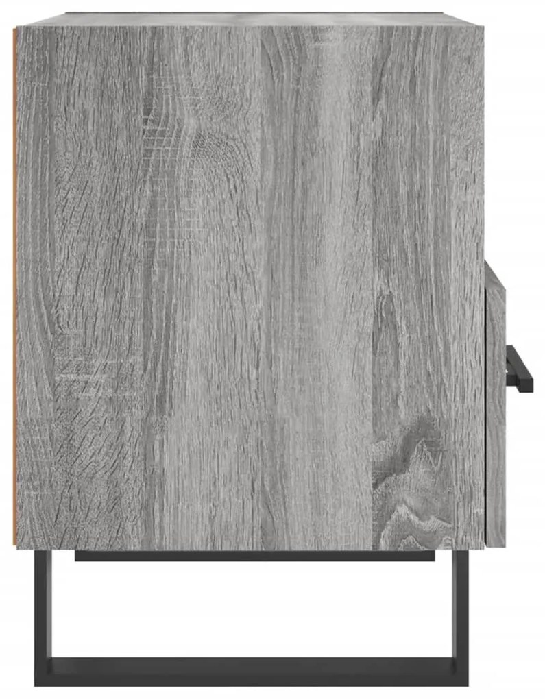 Mesas de cabeceira 2 pcs derivados de madeira sonoma cinza