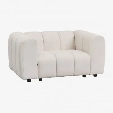 Pack De 2 Poltronas Em Tecido Bouclé Eliot Bouclé Bege Creme - Sklum