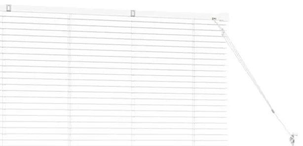 Persiana de Janela com cortinas Outros Manual Branco 80 x 130 cm Alumí