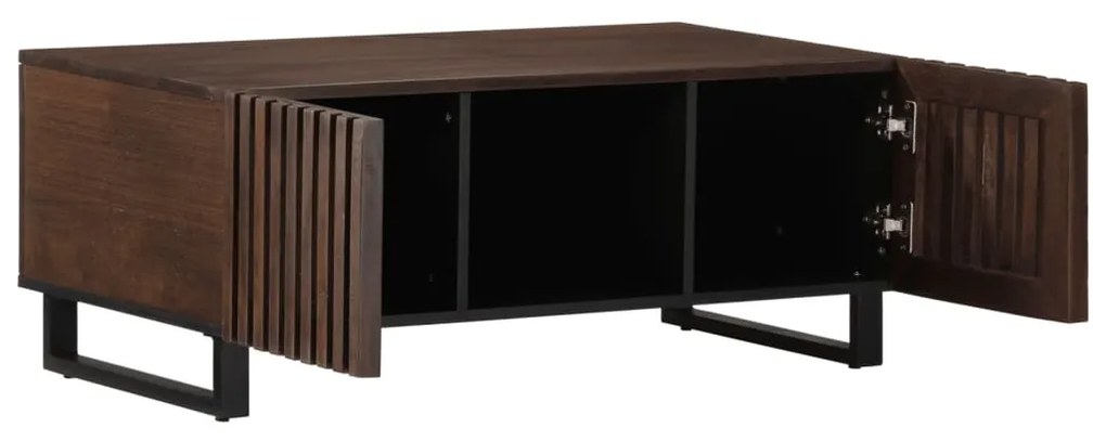Mesa de centro 100x55x40cm madeira de mangueira maciça castanho
