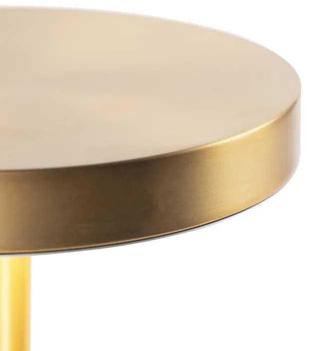 Candeeiro de mesa moderno em bronze com LED - Discoteca Moderno