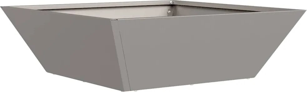 vidaXL Vaso de Jardim Ferro Enferrujado 50 x 50 x 15 cm