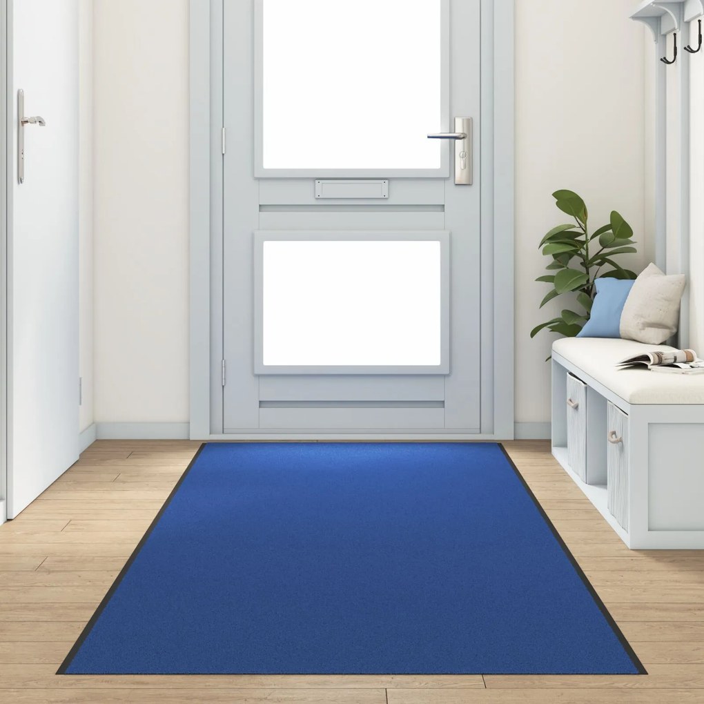 Capacho Lavável Azul 120x400 cm