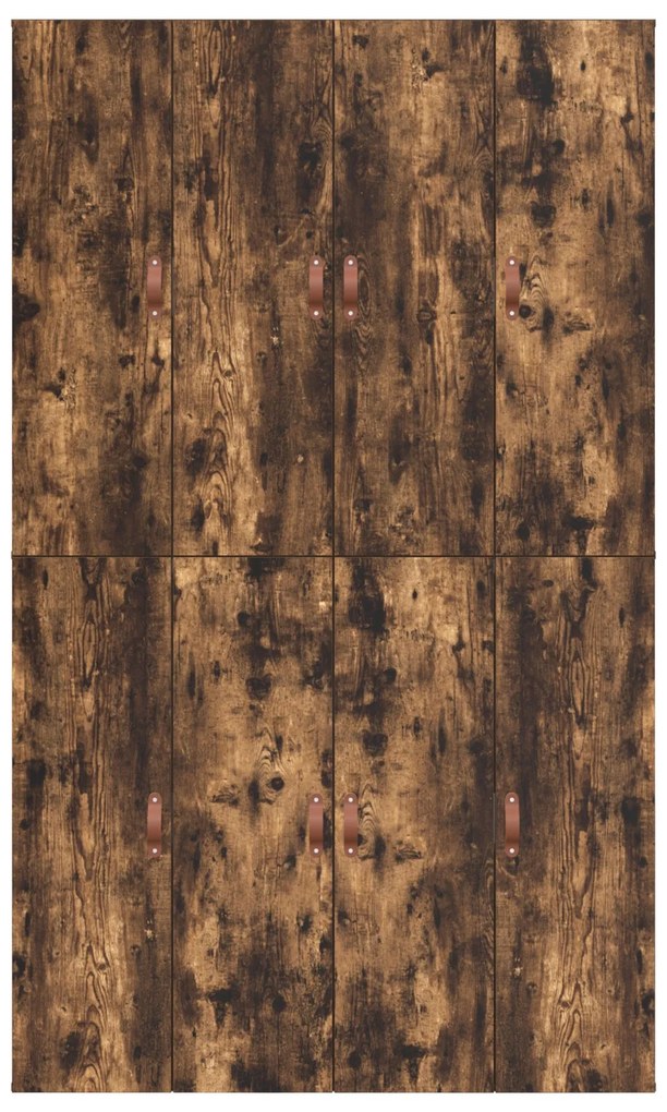 Cama com Armazenamento vidaXL em Carvalho Fumado 120x190 cm
